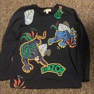 Boys Kenzo Blue long sleeve shirt